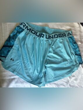 Under Armour Aqua Blue Women's Athletic Shorts